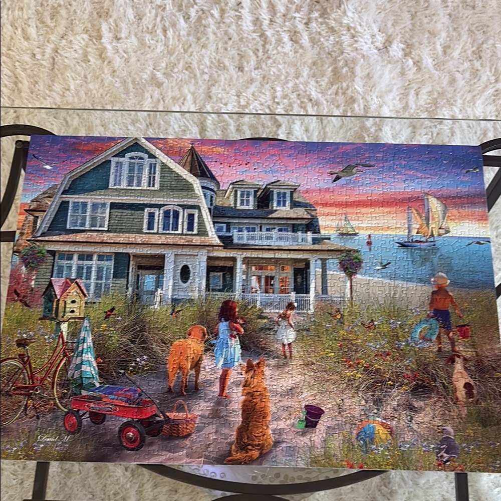 Scenic Beach House Jigsaw Puzzle